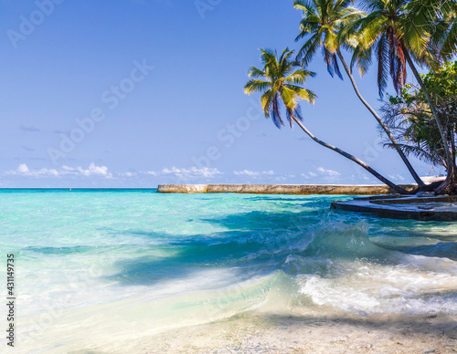 Fototapeta Naklejka Na Ścianę i Meble -  Shot of a tropical island. Holiday