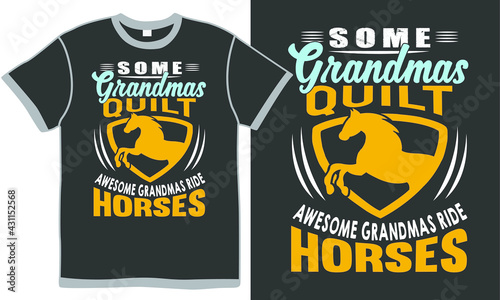 some grandmas quilt awesome grandmas ride horses,  show jumping, horse riding design
