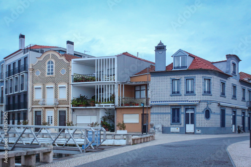 Vista parcial do casario na região central da cidade de Aveiro, Portugal 2020 photo