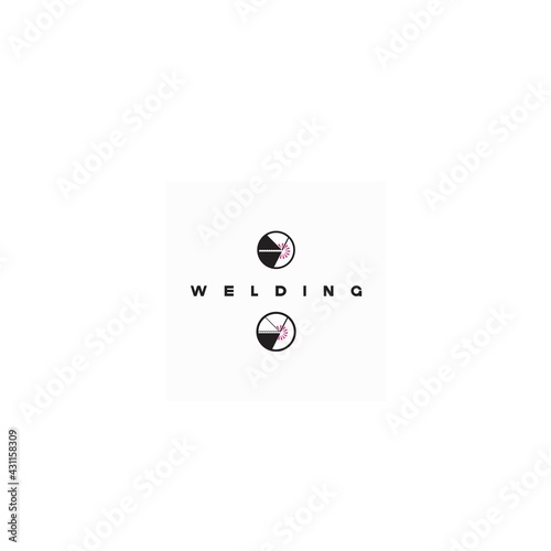 
illustration consisting of the image of the weld bead in the form of a symbol or logo
