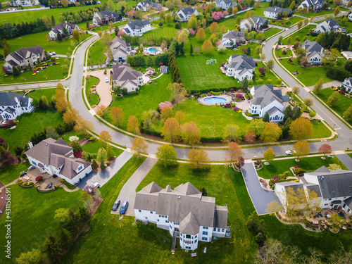 Фотография Aerial of Luxury Homes in New Jersey