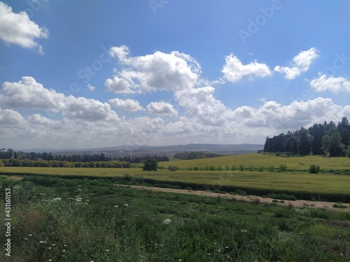 landscape with sky and clouds