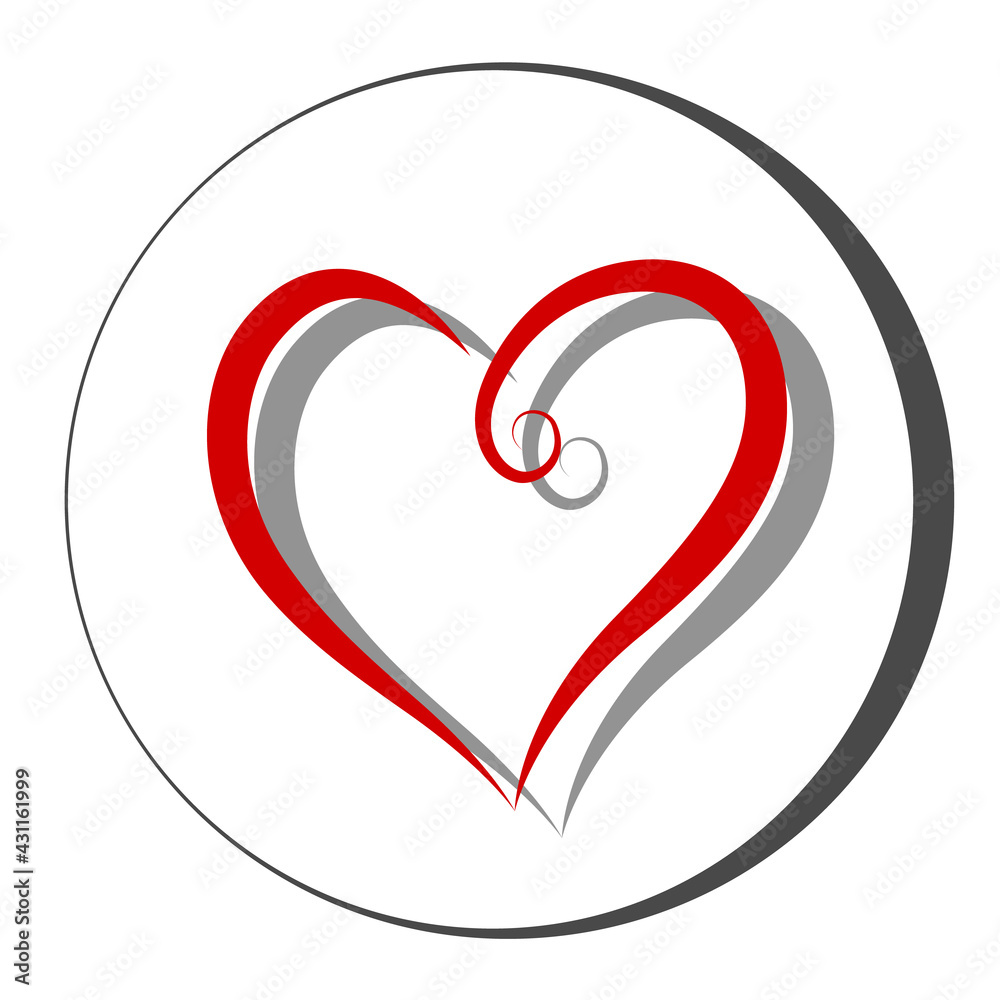 Creative heart design for love, romance concept. Valentine's day greeting card, birthday or mother's day card vector design element. Creative heart design for love, romance concept. Valentine's day greeting card, birthday or mother's day card vector design element.