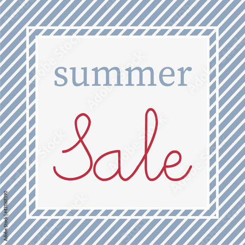 retro stripy blue and white end of season sale banners and posters