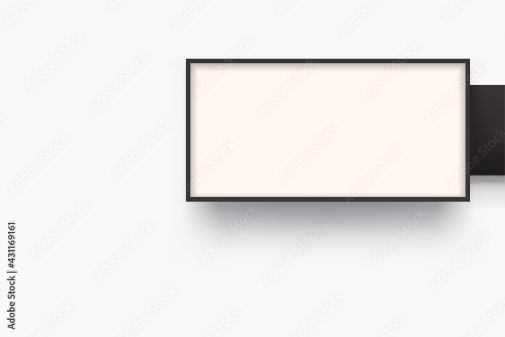 rectangular shape of light box front view rectangular shape of light box front view