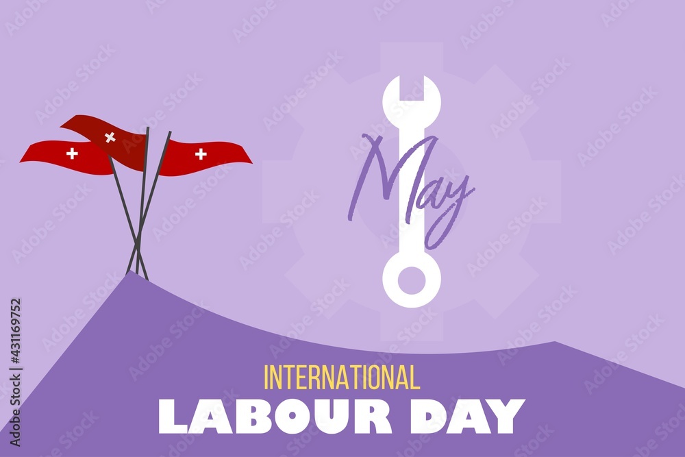 1st May. Happy Labour Day vector background design. International day for Labour. 1st May. Happy Labour Day vector background design. International day for Labour.