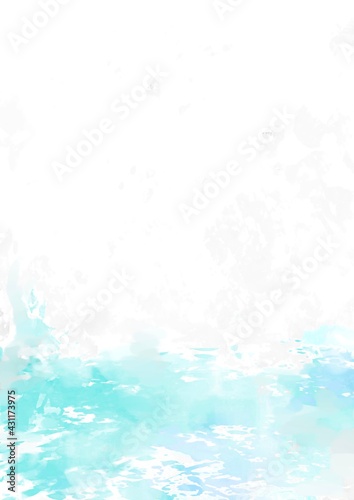 幻想的な水溜まりの水彩テクスチャ背景