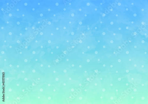 背景　水色　グラデーション　水玉