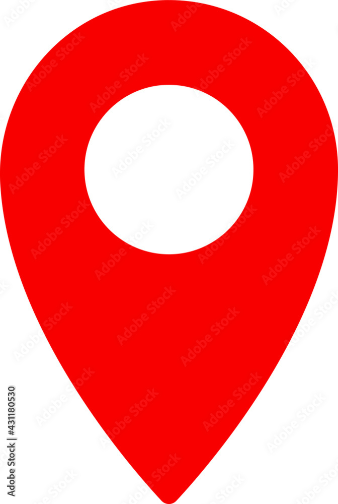 Location vector icon isolated,map pin,pin marker with flat style
