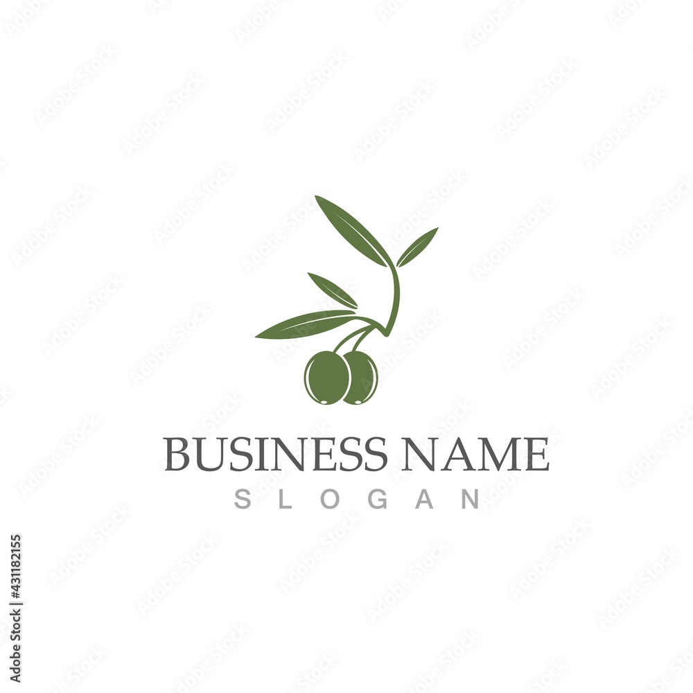 Fototapeta premium olive icon vector illustration
