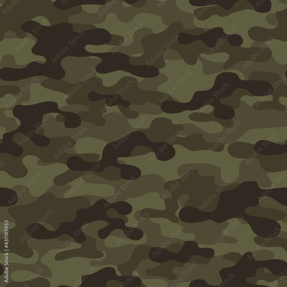 Fototapeta premium military green camouflage print seamless vector pattern. green background .modern.