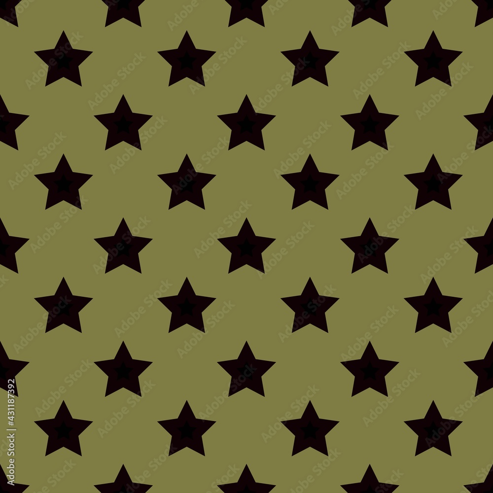 star print, vector seamless pattern for clothing or print
