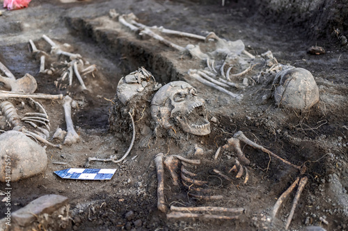 Medieval human remains unearthed during archaeological excavations