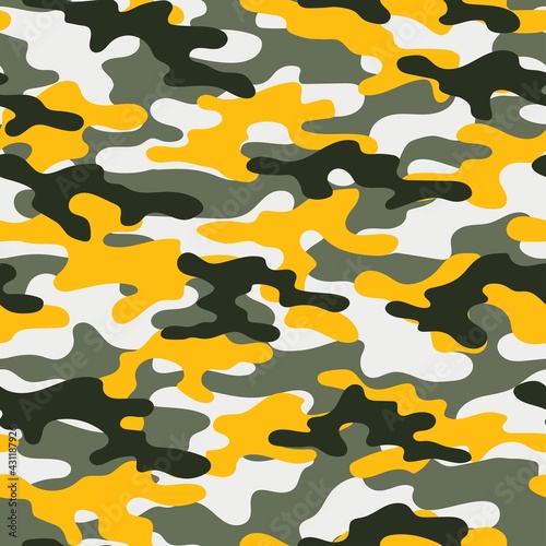 military camouflage. vector seamless print. army camouflage for clothing or printing