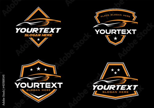 Set of Exotic car logo badge, emblem design template vector eps 10