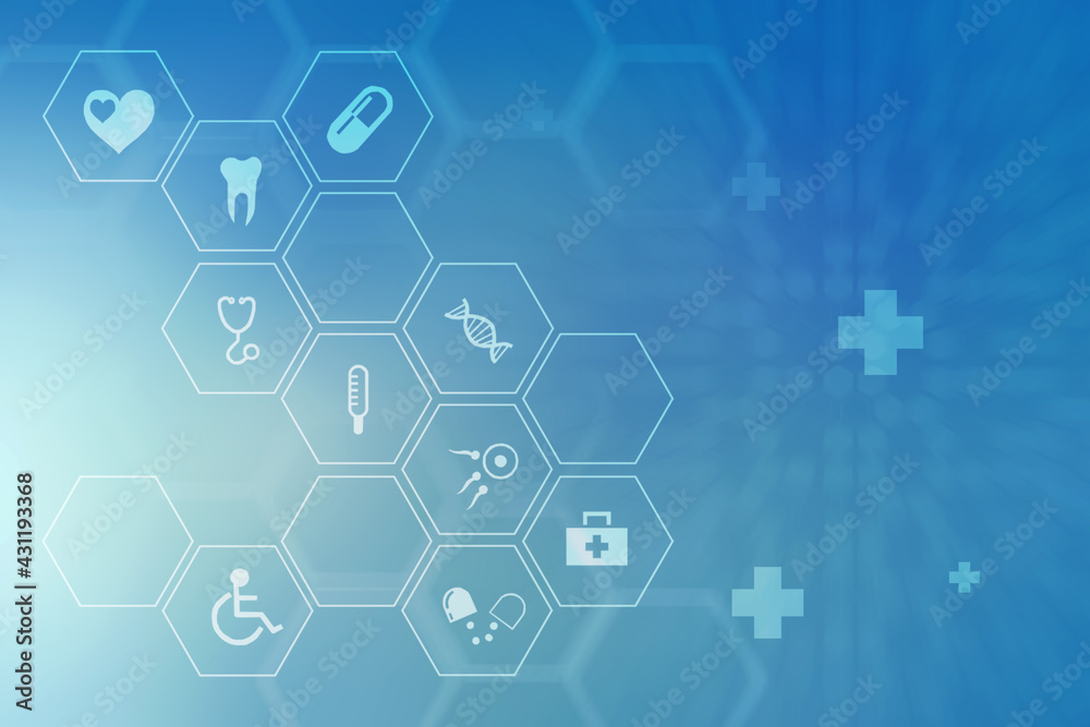 2D illustration medical structure background 2D illustration medical structure background