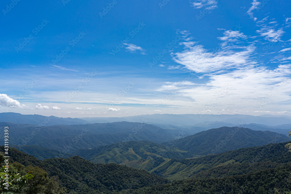 Picture from the viewpoint Doi Phu Kha National Park, Nan Province