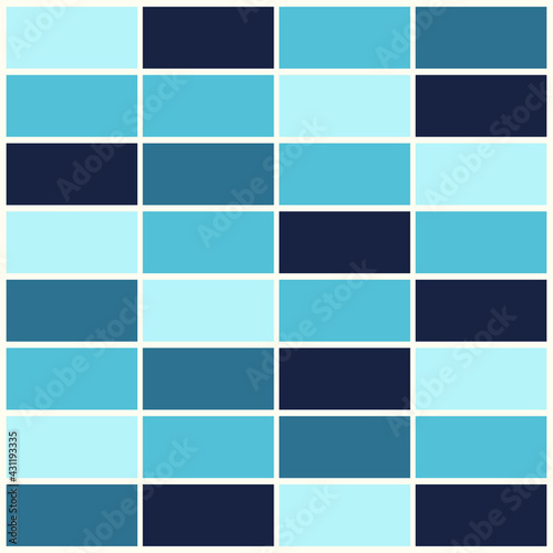 abstract blue mosaic tile texture vector background