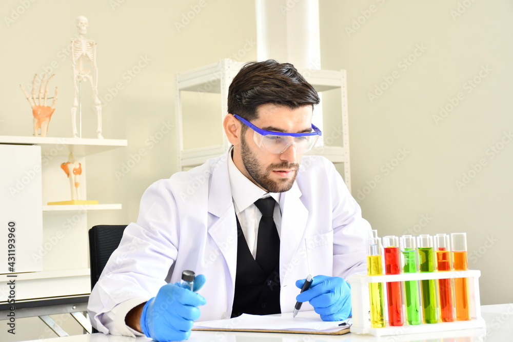 Chemistry industry lubricant oil test in laboratory concept. The professional science chemistry Make analysing sample petroleum gasoline fuel in chemical laboratory. Chemistry industry lubricant oil test in laboratory concept. The professional science chemistry Make analysing sample petroleum gasoline fuel in chemical laboratory.
