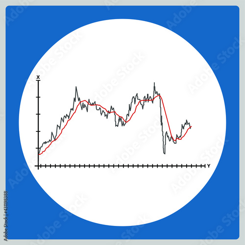 Vector illustration for Moving Average Model EPS10