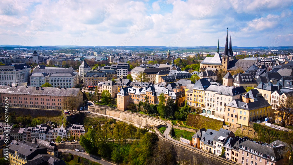 City of Luxemburg from above - aerial photography