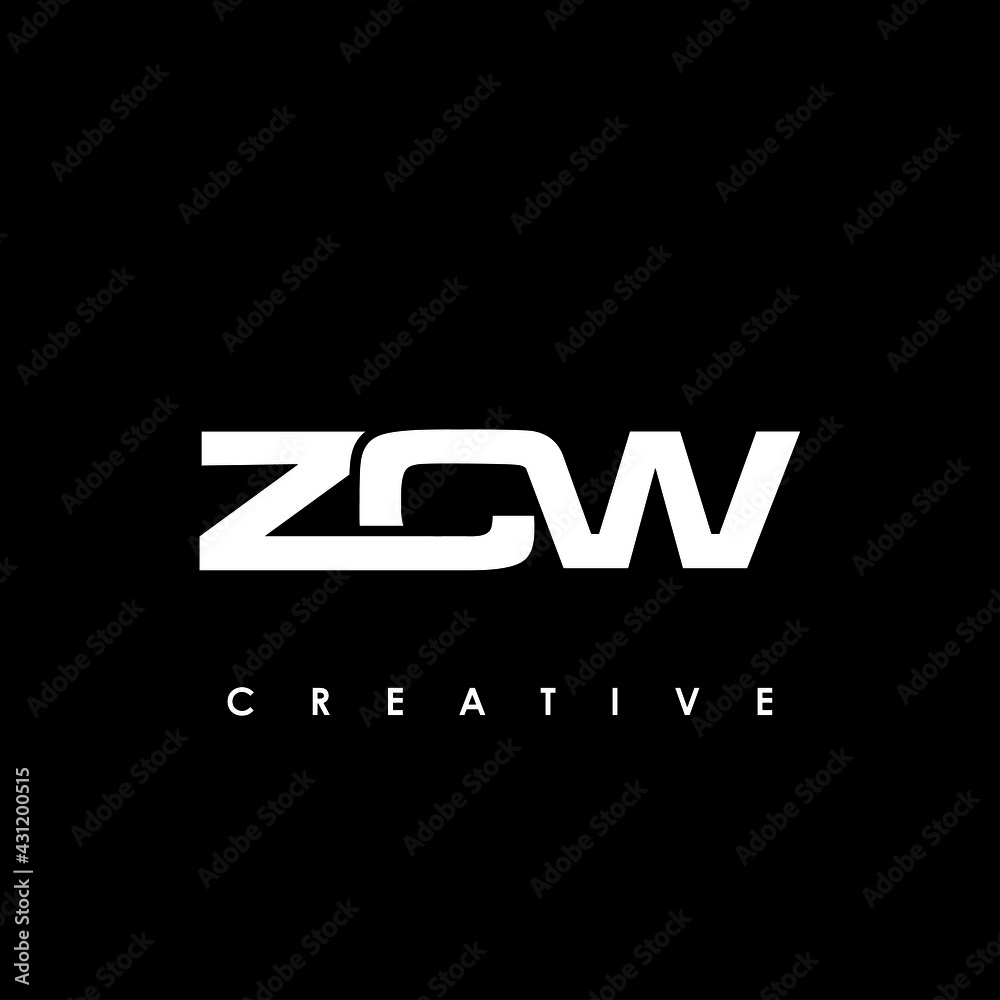 ZCW Letter Initial Logo Design Template Vector Illustration ZCW Letter Initial Logo Design Template Vector Illustration