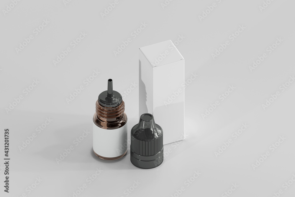 Unicorn Dropper Bottle and Box 3D Rendering Unicorn Dropper Bottle and Box 3D Rendering