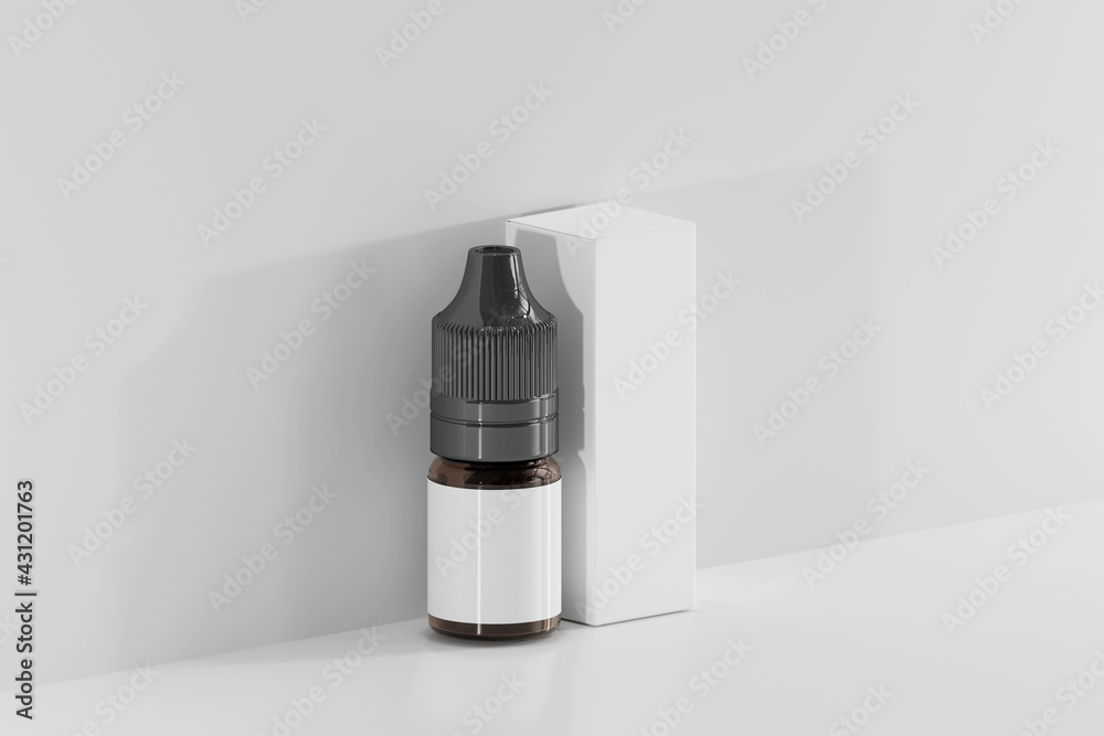 Unicorn Dropper Bottle and Box 3D Rendering Unicorn Dropper Bottle and Box 3D Rendering