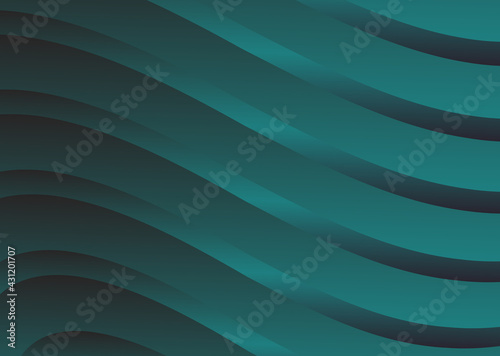 Abstract gradient waves background and folds. 3D illustration in gentle pastel colors. 3D image