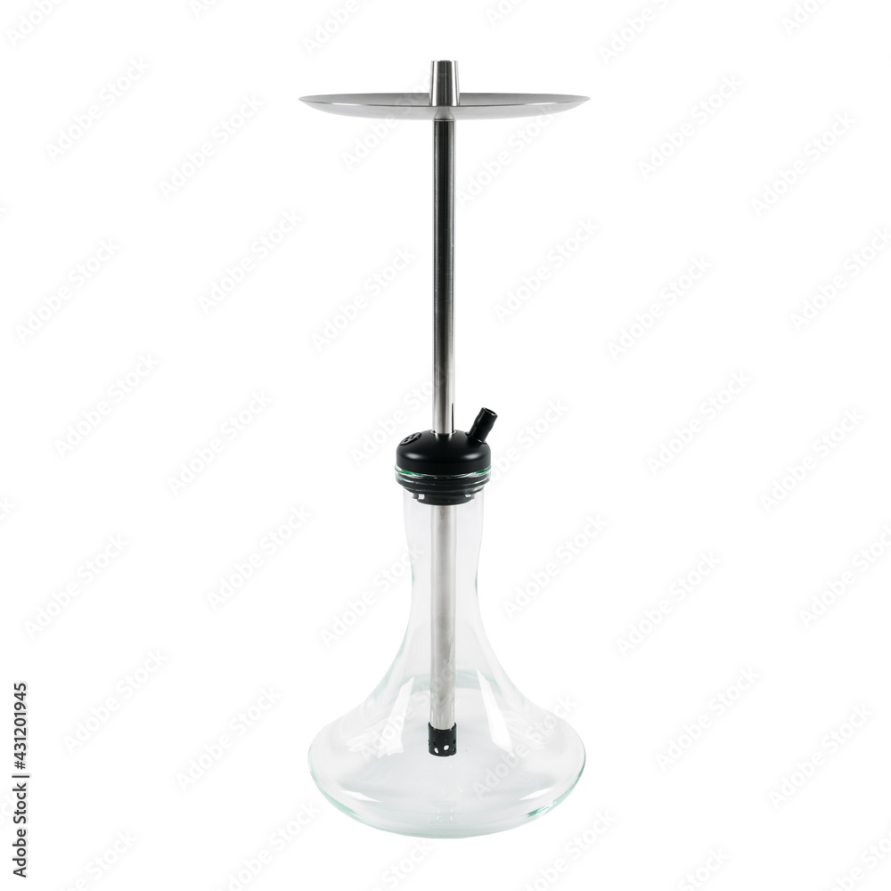 The hookah is isolated on a white background. The hookah is isolated on a white background.