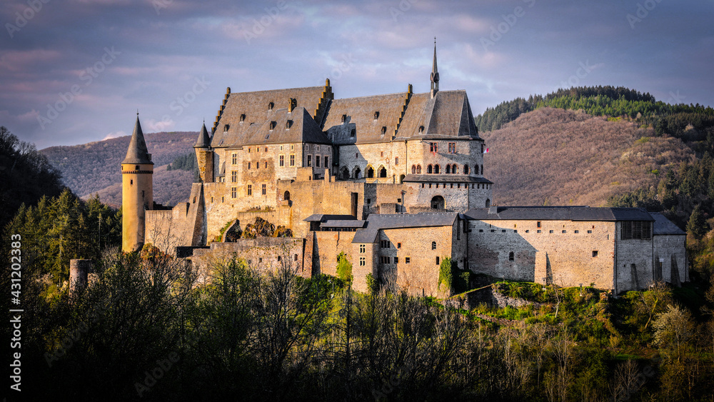 Famous Castle Vianden in Luxemburg - travel photography