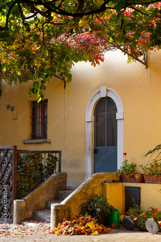 Obraz premium Sirmione, Lago die Garda, Altstadtszene
