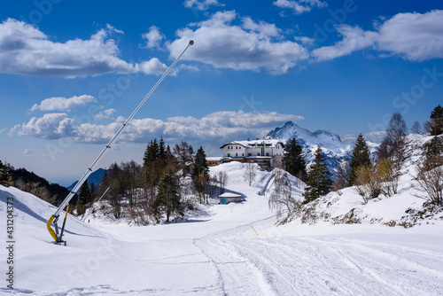 Quadro su tela Piani di Bobbio in inverno, Barzio, Valsassina, Lecco