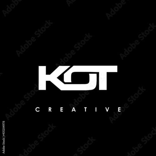 KOT Letter Initial Logo Design Template Vector Illustration photo