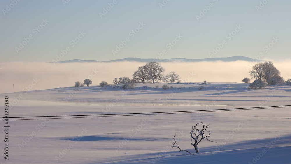 Esta foto fue tomada en el Embalse del Ebro, Campoo, en la provincia de