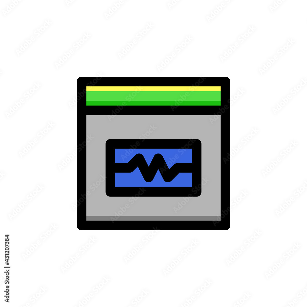 Task Manager User Interface Outline Icon Logo Vector Illustration. Task Manager User Interface Outline Icon Logo Vector Illustration.