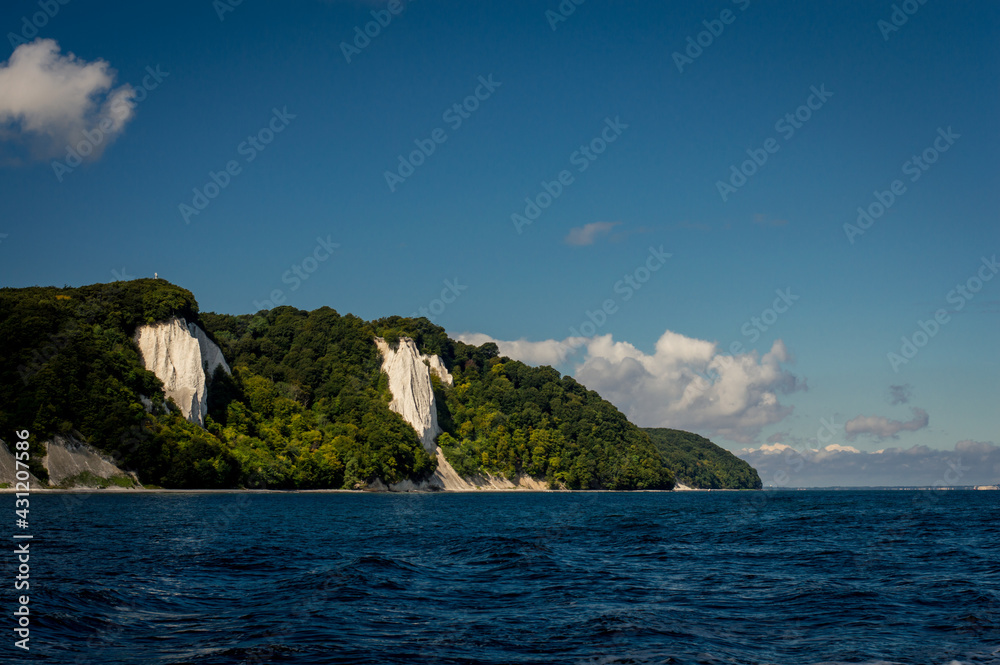Isle of Ruegen, Chalk-Cliff Koenigsstuhl at the coast of the Baltic Sea Isle of Ruegen, Chalk-Cliff Koenigsstuhl at the coast of the Baltic Sea