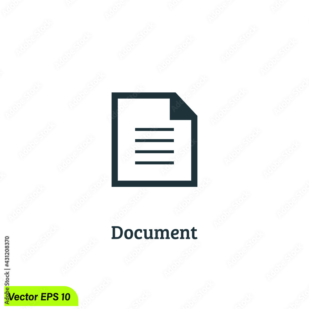 document icon vector illustration simple design element document icon vector illustration simple design element
