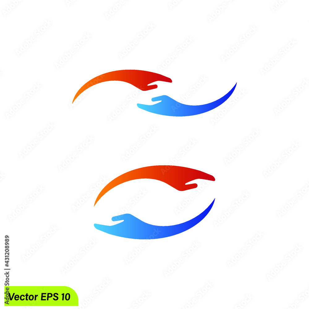 hand care icon symbol logo template simple design element hand care icon symbol logo template simple design element