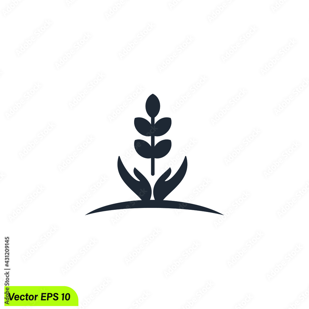 nature care logo template hand and leaf care icon nature care logo template hand and leaf care icon