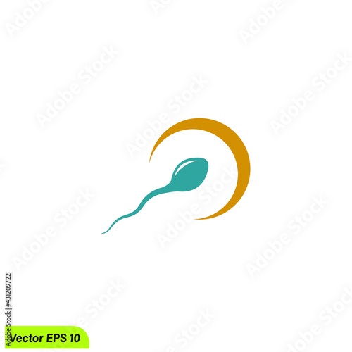 sperm icon fertility symbol simple design element
