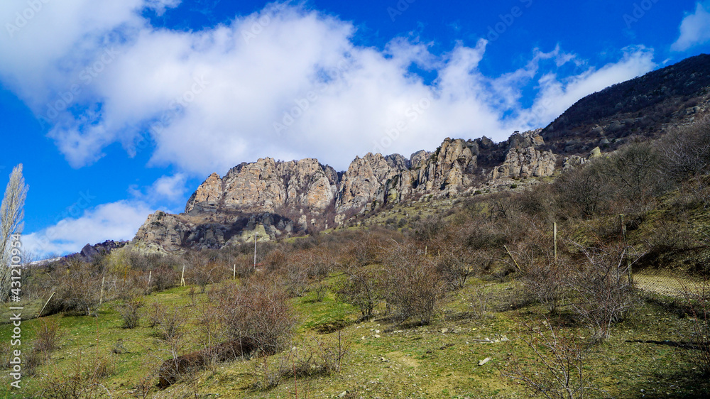 Spring mountains of Crimea