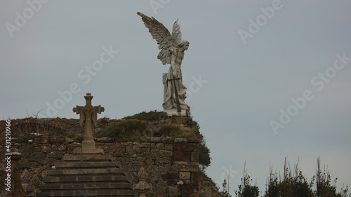 Ángel exterminador, Cementerio de Comillas, Comillas, Cantabria, España photo