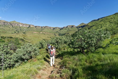 Südafrika - Wandern in den Drakensbergen - Wandergruppe photo