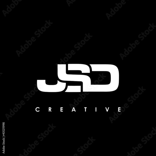 JSD Letter Initial Logo Design Template Vector Illustration