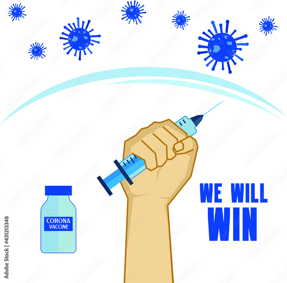 Vaccination for Coronavirus, stay safe, stay home.