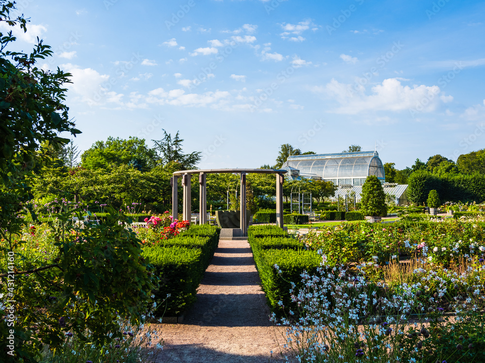 Garden with  at Gothenburg, Sweden