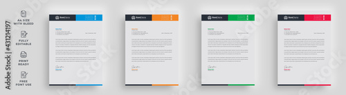 letterhead flyer business corporate infographics unique trendy newest stylish minimal official creative poster magazine banner with logo template design