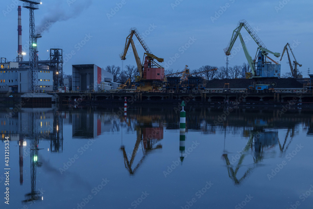 Port Wrocław - obrazy, fototapety, plakaty 