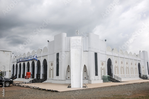 Mosque building in the city
